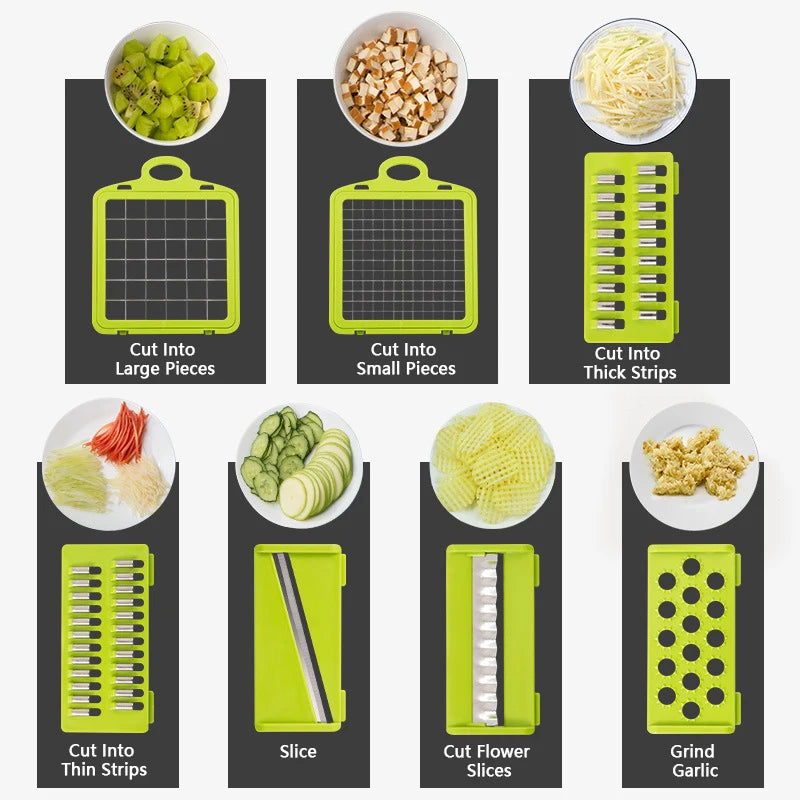 Picador de Verduras Multifuncional 14 en 1