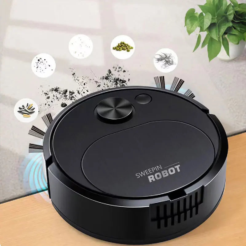 Robot Aspirador y Fregasuelos 3 en 1 USB