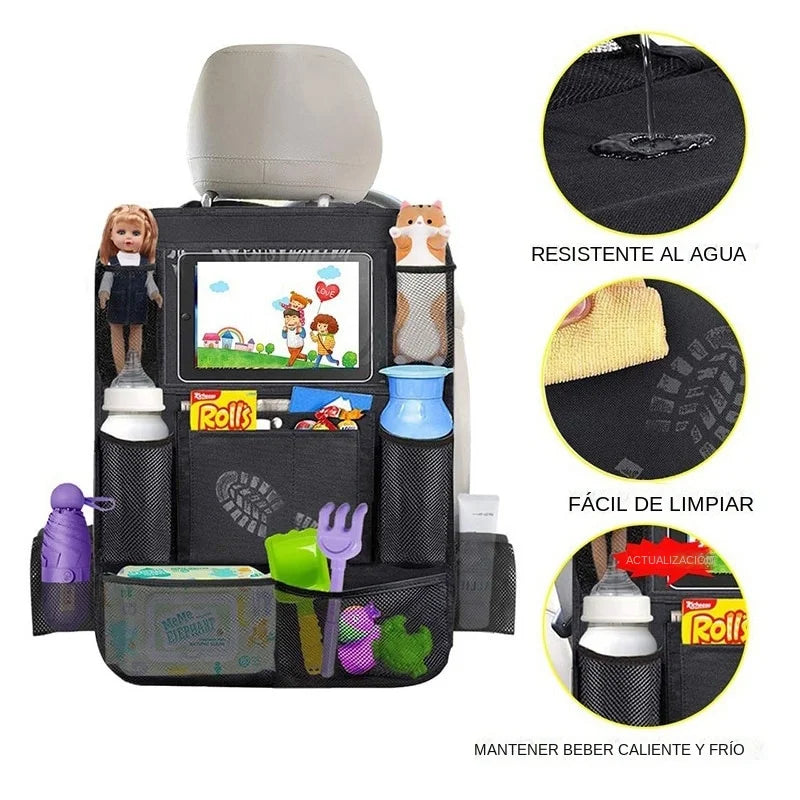 Organizador de Asiento Trasero con Porta-Tablet